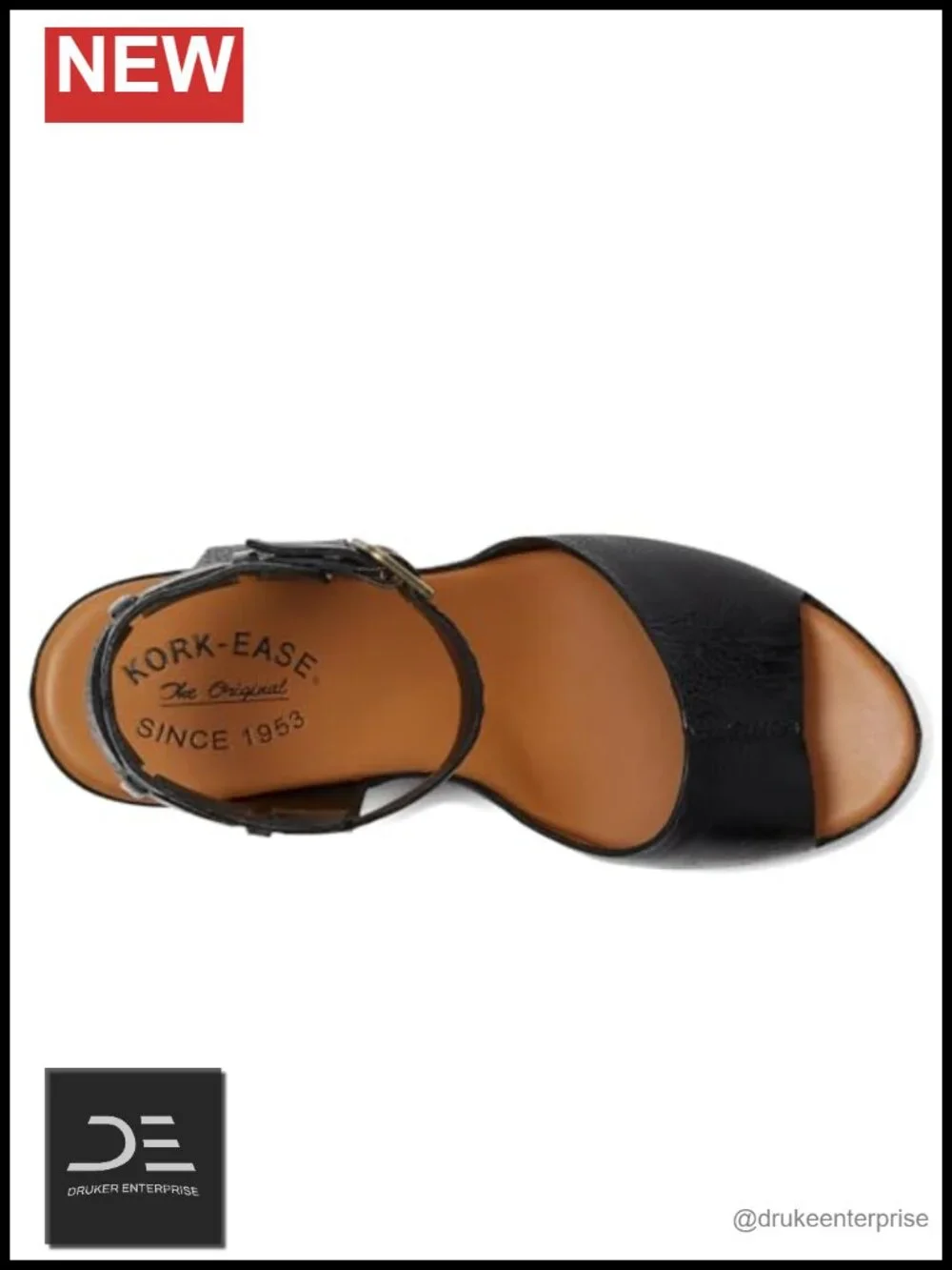 Leather Ankle Strap Platform Wedge Sandals Heels